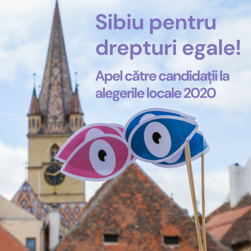 Sibiu pentru drepturi egale! Apel către candidații la alegerile locale 2020.