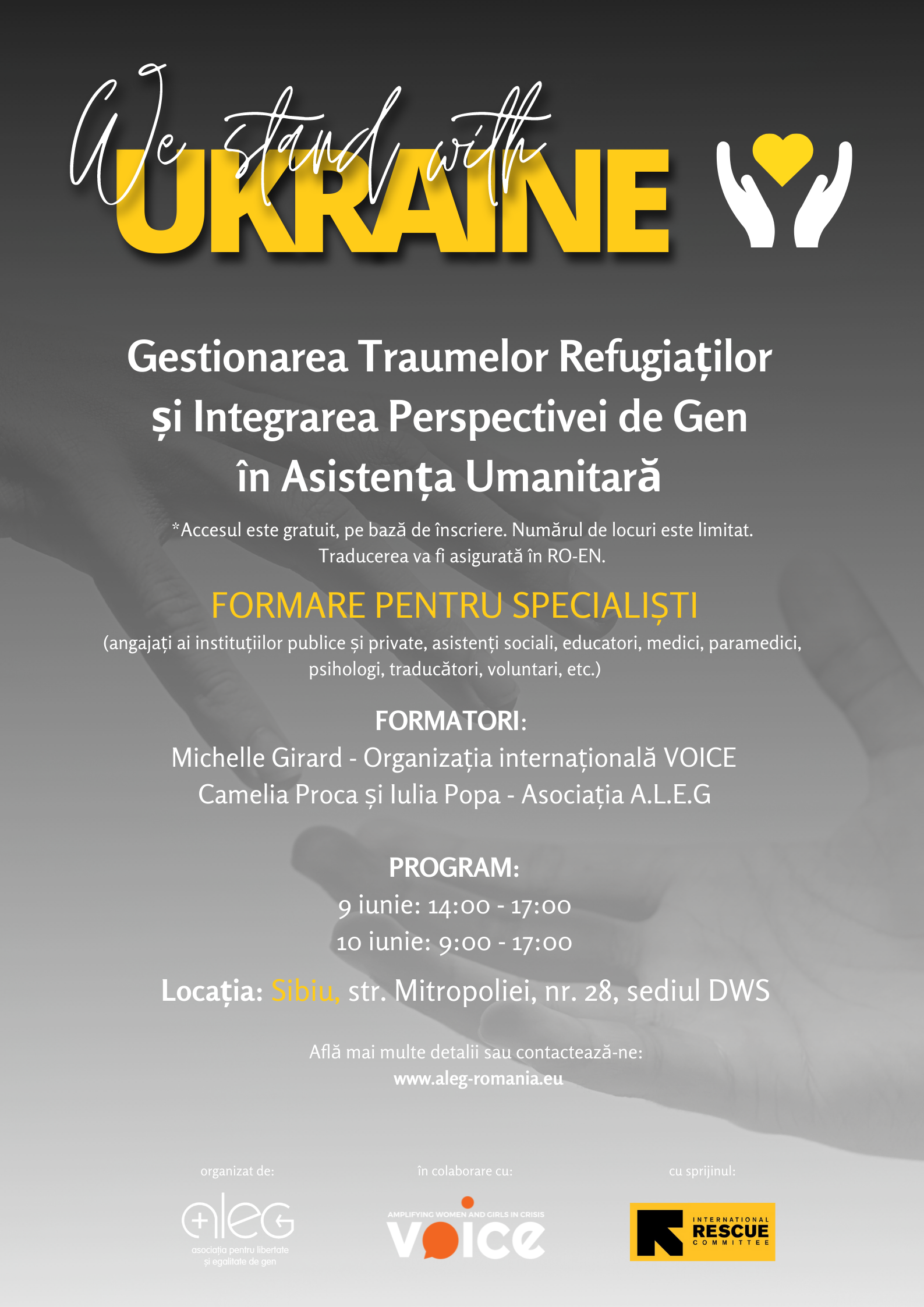 Gestionarea traumelor refugiaților și integrarea perspectivei de gen în asistența umanitară I Atelier de formare  pentru specialiști