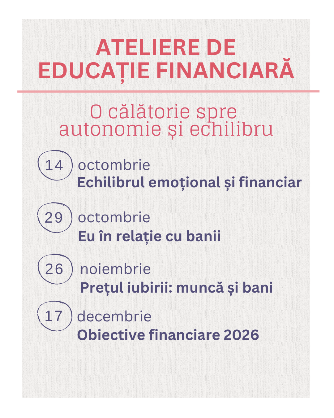 O călătorie spre autonomie și echilibru financiar